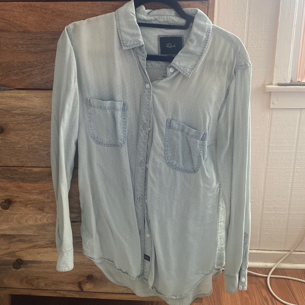 Rails M button down shirt